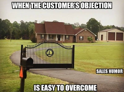 objection sales meme