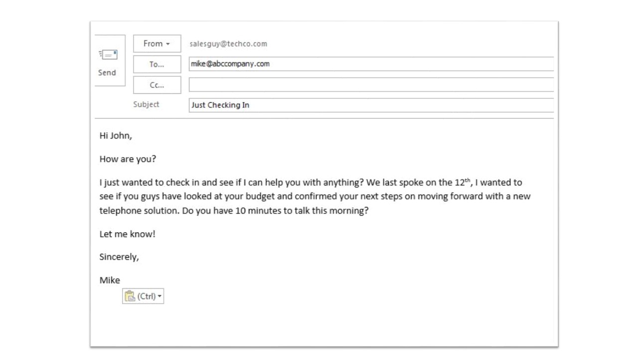 Enough Already With The Just Checking In Emails recruiting-email-examples