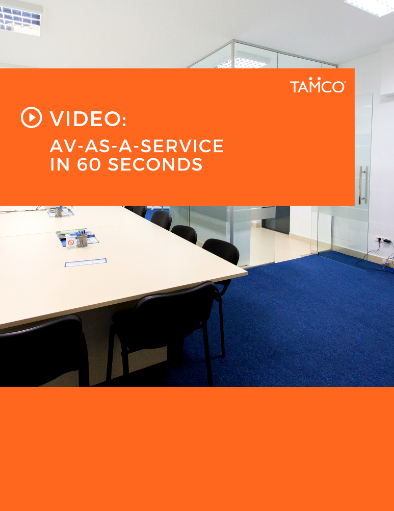 TAMCO Resource Center Thumbnail for AV as a Service Video